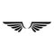 Phoenix wings icon, simple style