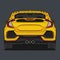 Phoenix Yellow Japanese Hatchback Sport Car