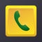 Phone accept call icon. Vector illustration decorative design