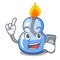 With phone alcohol burner character cartoon