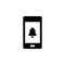 Phone, bell, ringtone vector icon. Simple element illustration from UI concept.  Mobile concept vector illustration. Phone, bell,