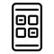 Phone blacklist icon, outline style