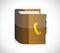 Phone book illustration design