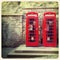 Phone boxes old photo