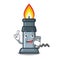 With phone bunsen burner isolated with the cartoon