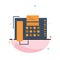 Phone, Business, Office, Call, Contact Abstract Flat Color Icon Template
