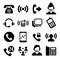 Phone and Call Center Icons Set