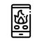 Phone Call Fire Dept Icon Outline Illustration