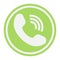 Phone Call flat icon, contact us and website