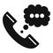 Phone call icon simple vector. Contact customer