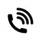 Phone call icon vector illustration. Telephone symbol