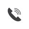 Phone call vector icon