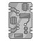 Phone circuit board icon monochrome