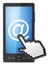 Phone cursor and email symbol