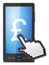 Phone cursor and pound symbol