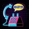 Phone of eighties retro isolated icon