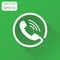 Phone icon. Business concept contact, support service sign