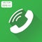 Phone icon. Business concept contact, support service sign