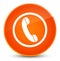 Phone icon elegant orange round button