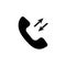 Phone icon incoming outgoing call, vector sign