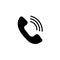 Phone icon incoming outgoing call, vector sign