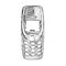 Phone nokia 3310 vintage pattern