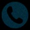 Phone Number Composition Icon of Halftone Bubbles
