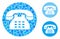 Phone number Composition Icon of Rugged Parts