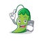 With phone peas character cartoon style