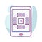 Phone processor Color Vector icon which can easily modify or edit