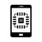Phone processor glyph vector icon which can easily modify or edit