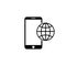 Phone roaming icon in flat style. Roaming symbol for your web site design, logo, app, UI
