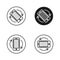 Phone rotate symbols set. Smartphone rotation icon