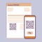 Phone scan qr code for payment invoice. Vector