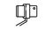 Phone on selfie stick icon animation