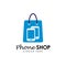 phone shop logo design template. gadget shop logo design