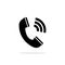 Phone symbol. Call icon. Isolated vector illustration.