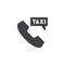 Phone Taxi ordering vector icon
