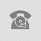 Phone vector icon eps 10. Retro telephone