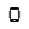 Phone, vibrate vector icon. Simple element illustration from UI concept.  Mobile concept vector illustration. Phone, vibrate