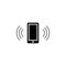 phone vibration icon. Simple glyph, flat vector of Web icons for UI and UX, website or mobile application