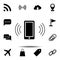 phone vibration icon. Simple glyph vector element of web, minimalistic icons set for UI and UX, website or mobile application