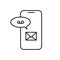 Phone and voice message icon