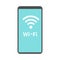 PHONE WIFI icon vector