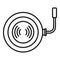 Phone wireless charger icon, outline style