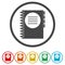 Phonebook icon. Book vector illustration