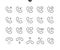 Phones UI Pixel Perfect Well-crafted Vector Thin Line Icons 48x48 Ready for 24x24 Grid for Web Graphics and Apps with