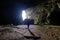 Phong Nha Ke national park / Vietnam, 15/11/2017: Woman entering the Hang Tien cave in the Phong Nha Ke national park in Vietnam