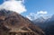 Phortse village and Ama Dablam mount view, Nepal