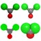 Phosgene molecule